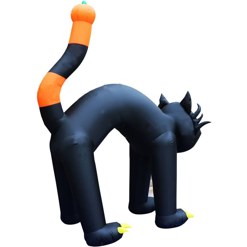 Haunted Hill Farm 10-Ft. Tall Pre-lit Inflatable Black Cat