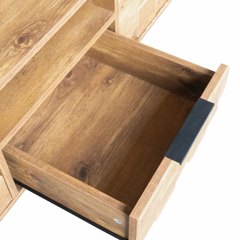 78" TV Stand for 85", 75", and 65" TVs, Wood TV Console for Living Room