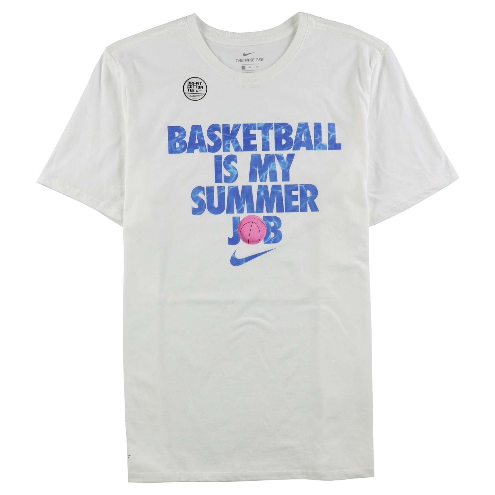 Shop Nike Mens Basketball Summer Graphic T Shirt White Xx Large