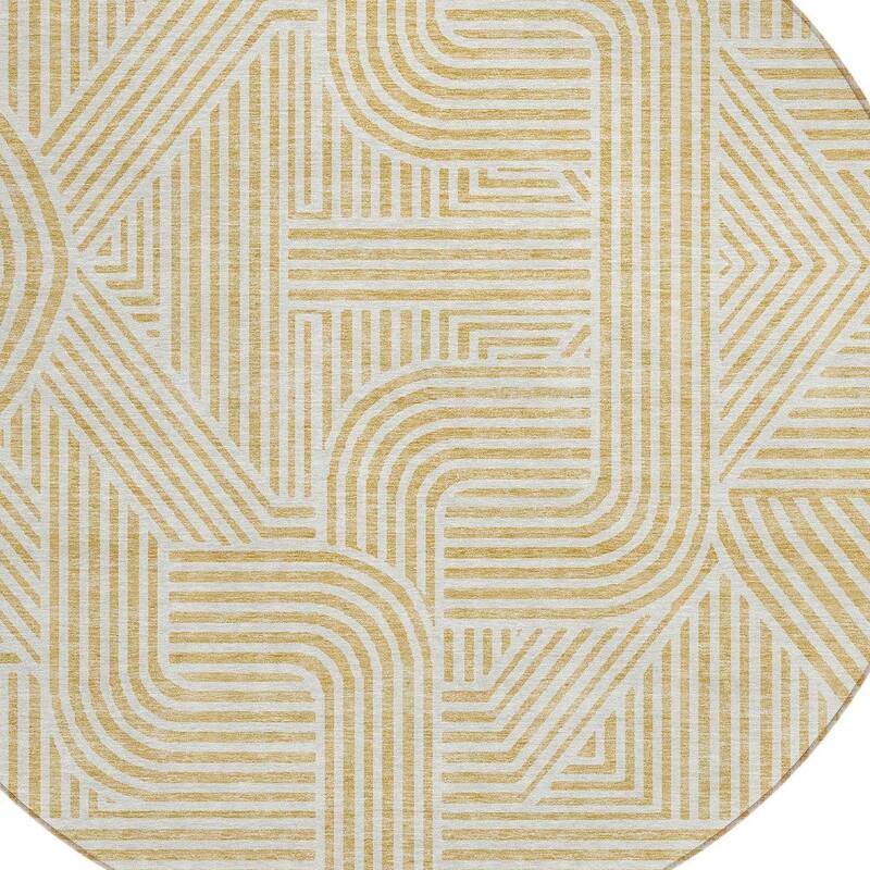 HomeRoots Abstract Transitional Rectangle Outdoor Rug
