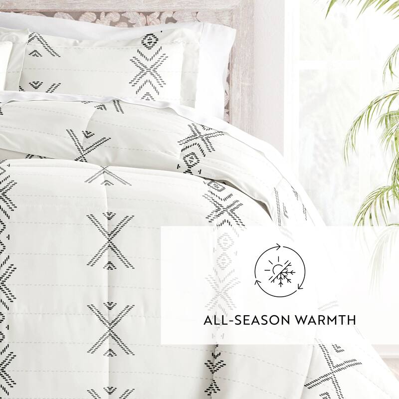 Becky Cameron Premium Urban Stitch Patterned Comforter Set