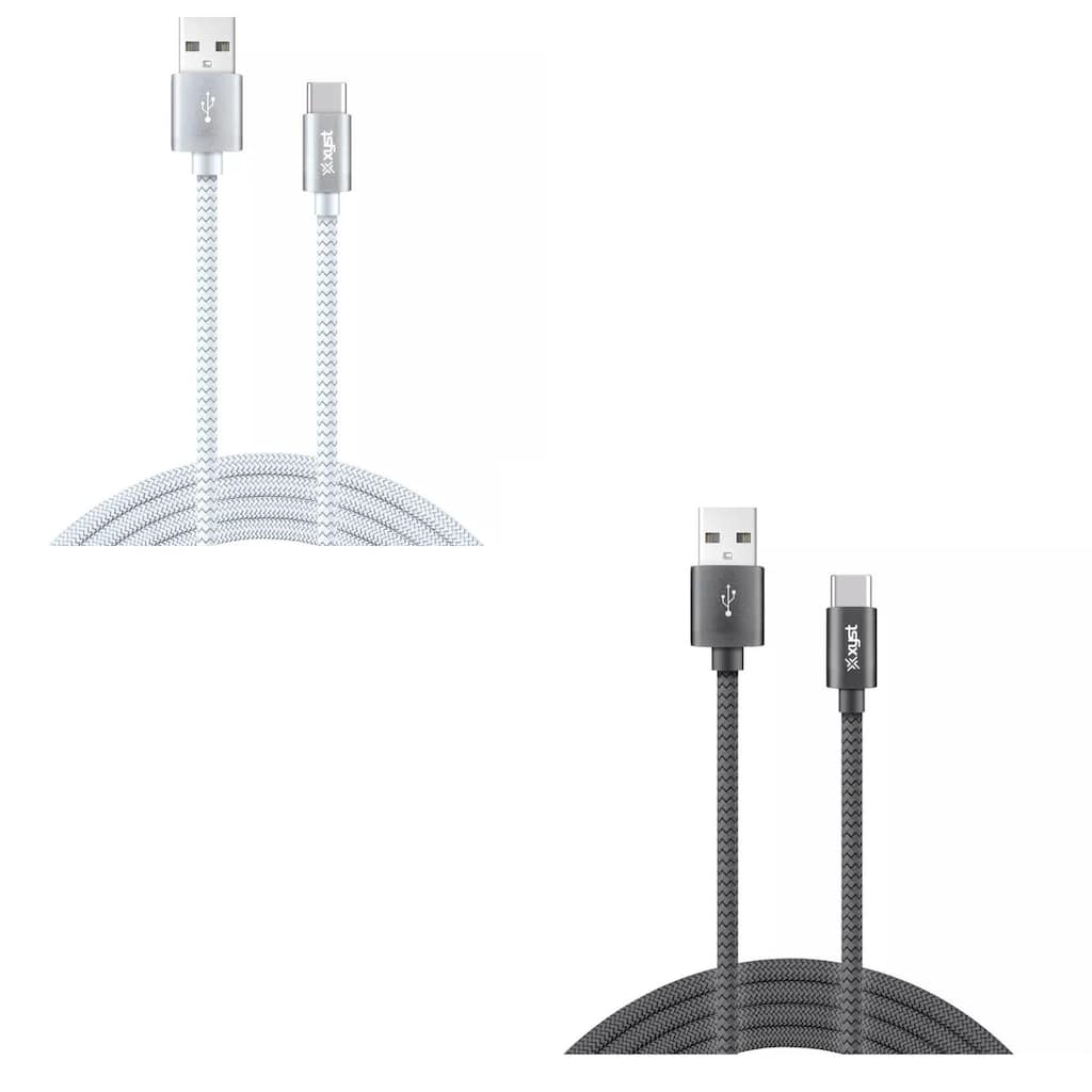 Xyst Charge and Sync USB to USB-C Braided Cable 10Ft