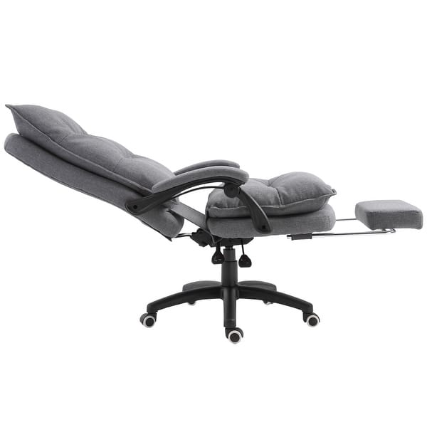 Vinsetto Ergonomic Office Chair, Home Office Chair with Retractable Footrest