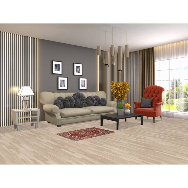 Orange Heriz Serapi Oriental Foyer Rug Handmade Wool Carpet - 2'0" x 3'0"