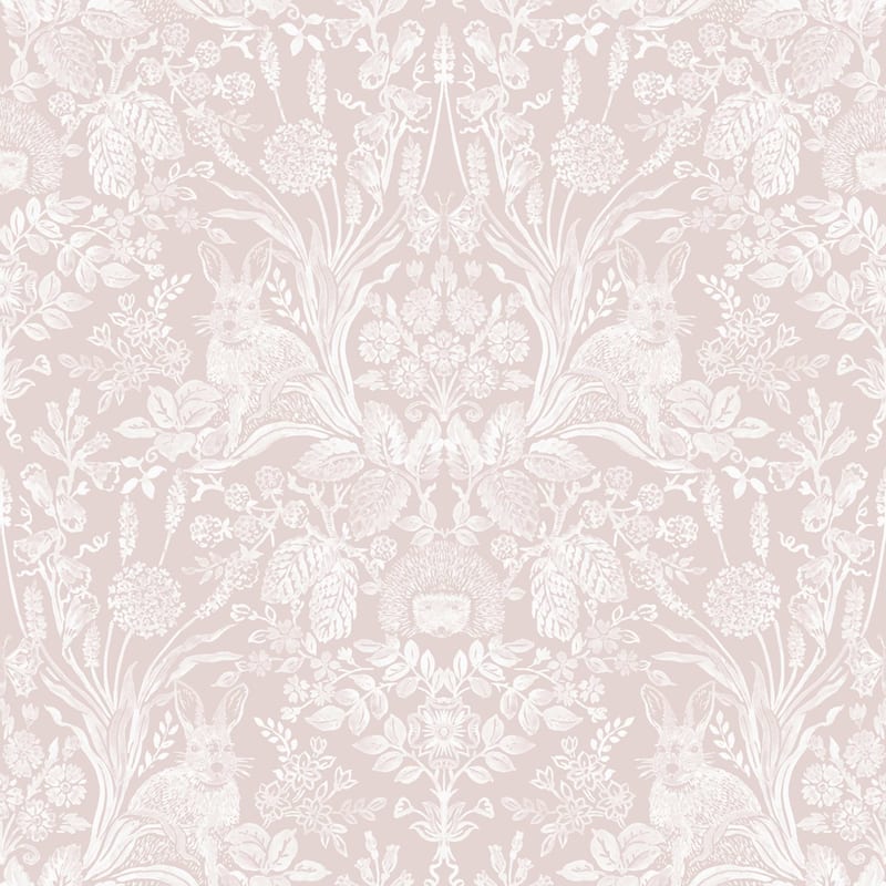 Woodland Damask Unpasted Wallpaper – 396in x 20.8in