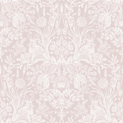 Woodland Damask Unpasted Wallpaper – 396in x 20.8in
