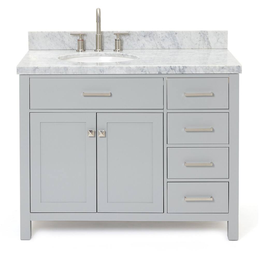 Ariel H043SLCWOVO Bristol 43" Free Standing Single Oval Basin Vanity