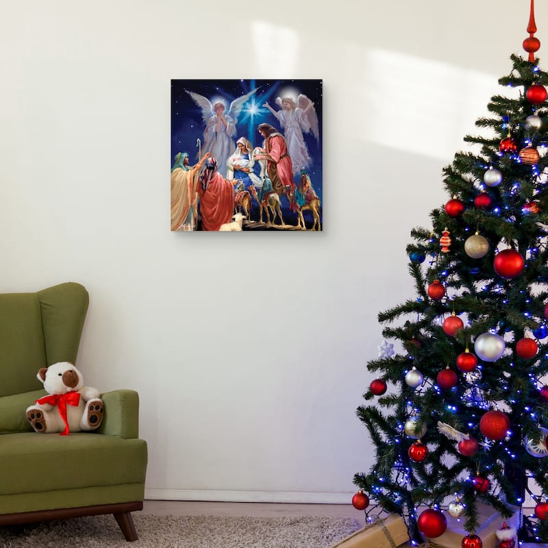 Nativity Collage by The Macneil Studio Canvas Art Print
