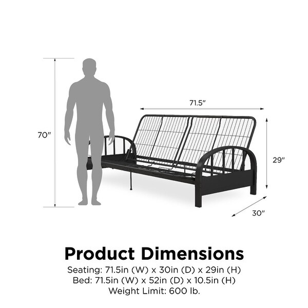 dhp aiden futon frame