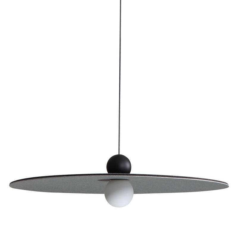 Golden Lighting 3133-P24 Faroe 24" Wide Pendant - Flecked Black / Grey