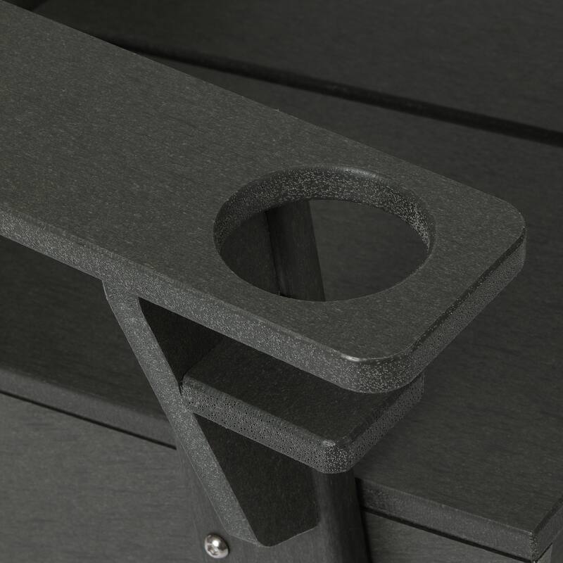 Coastin Modern Poly Adirondack Chair (Set of 2), Black