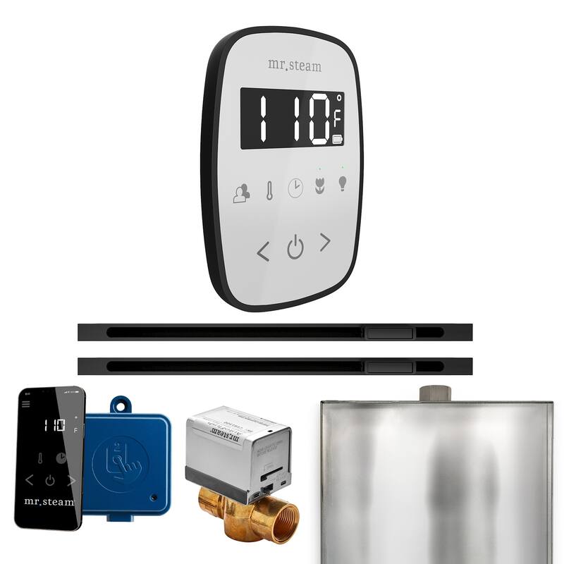 Mr Steam BFXL Butler Flex Max Linear Package Steam Shower Control - White / Matte Black