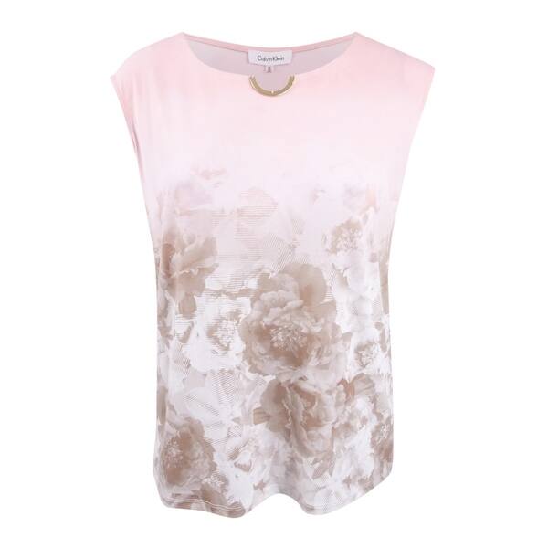 Shop Calvin Klein Women S Plus Size Embellished Top 2x Nectar
