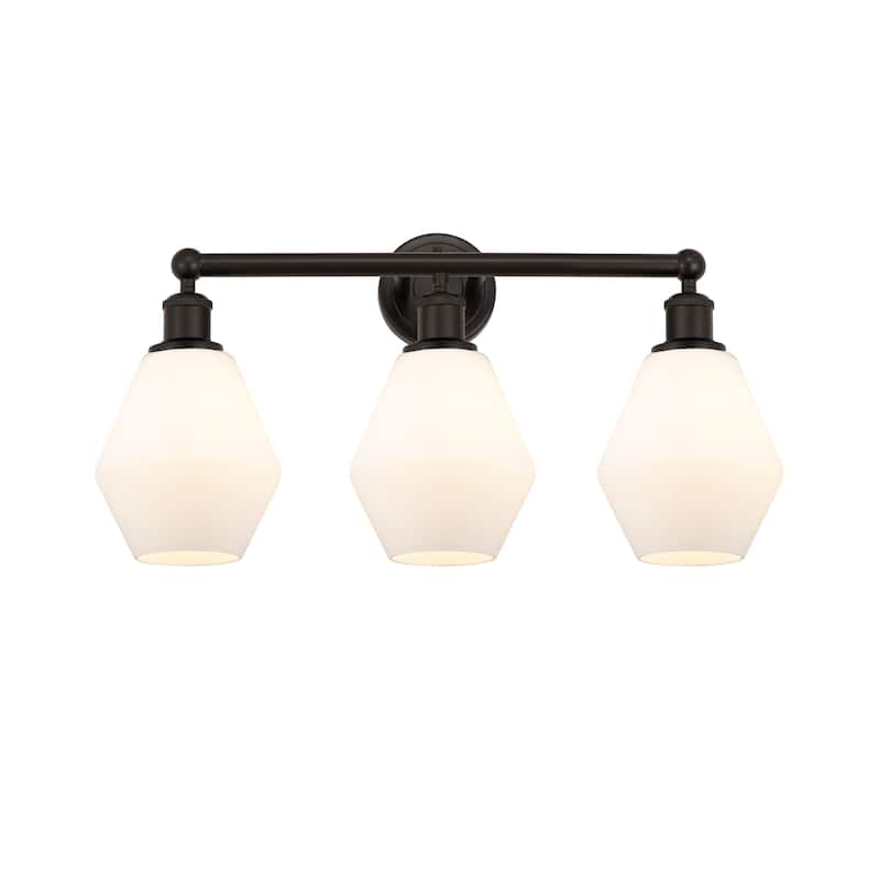 Innovations Lighting 616-3W-12-24 Cindyrella Vanity Cindyrella 3 Light - Oil Rubbed Bronze / Cased Matte White