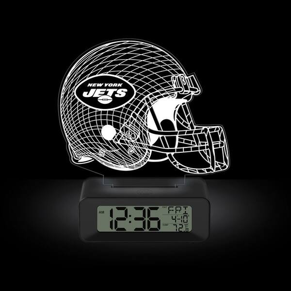 Game Time NFL New York Jets ColorChanging Led 3d Illusion Alarm Clock