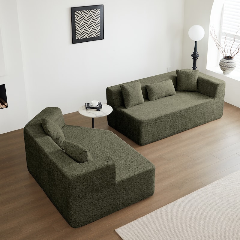 Oversized Deep Seat Cloud Couch Free Combination Modular Geometric Sofa