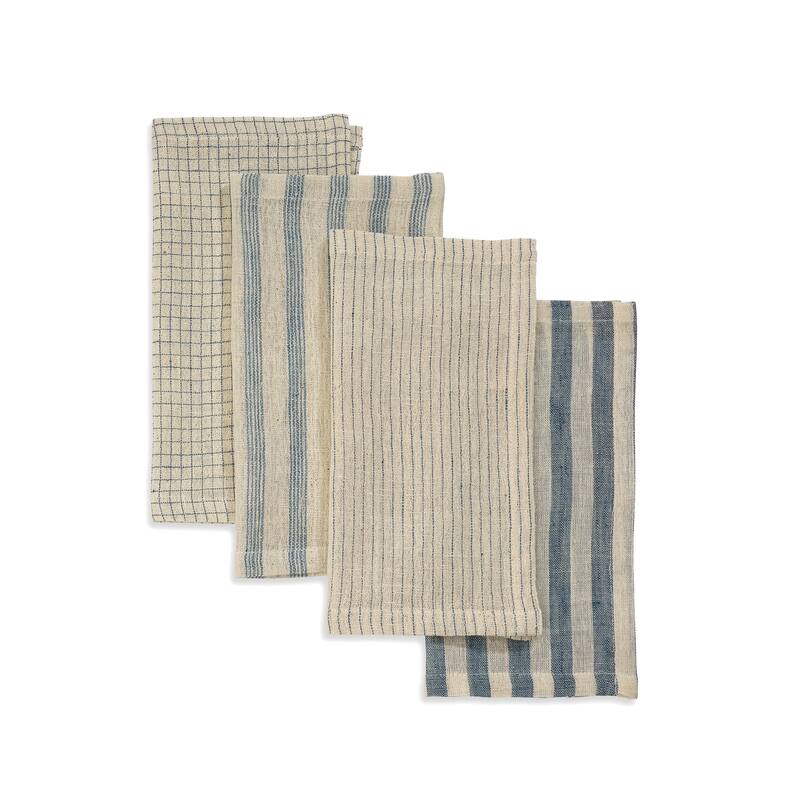 MELANGE Napkins - Handmade Organic Cotton, Fair Trade, Eco-Dyed | Set of 4, 9"x9" by Sustainable Threads