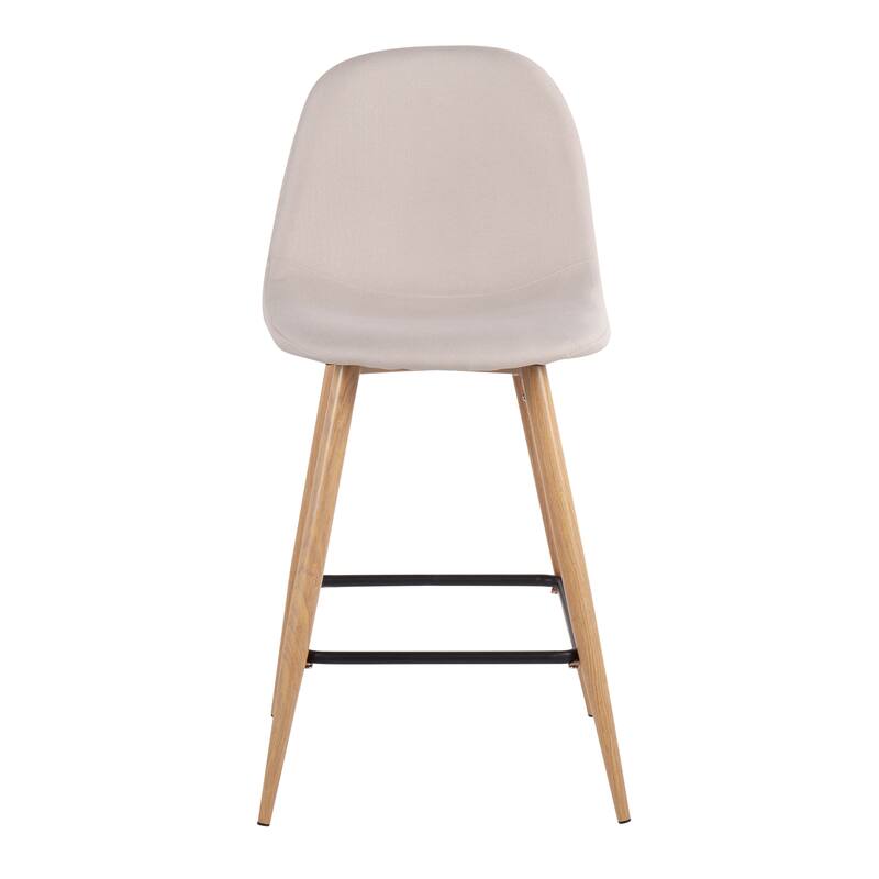Carson Carrington Stone Natural Counter Stool - Set of 2