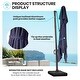 preview thumbnail 16 of 30, Crestlive Products 10FT Square Adjustable Offset Cantilever Hanging Patio Umbrella