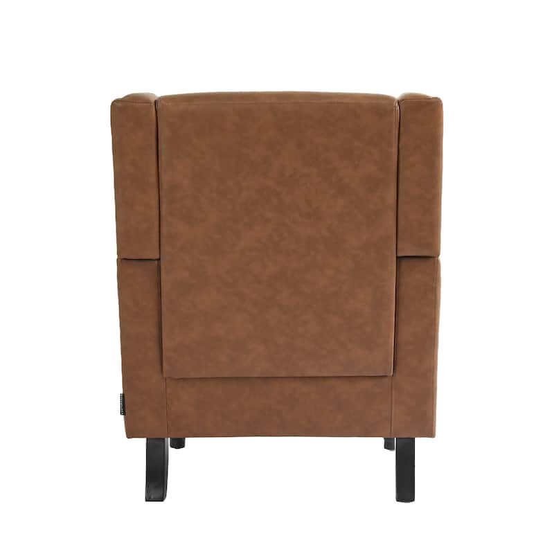 Upholstered Nailhead Trim Armchair Wingback Accent Chairs Set of 2