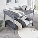 preview thumbnail 11 of 20, Heavy Duty Metal Bunk Bed, Built-In Ladder, Safety Rails, No Boxspring