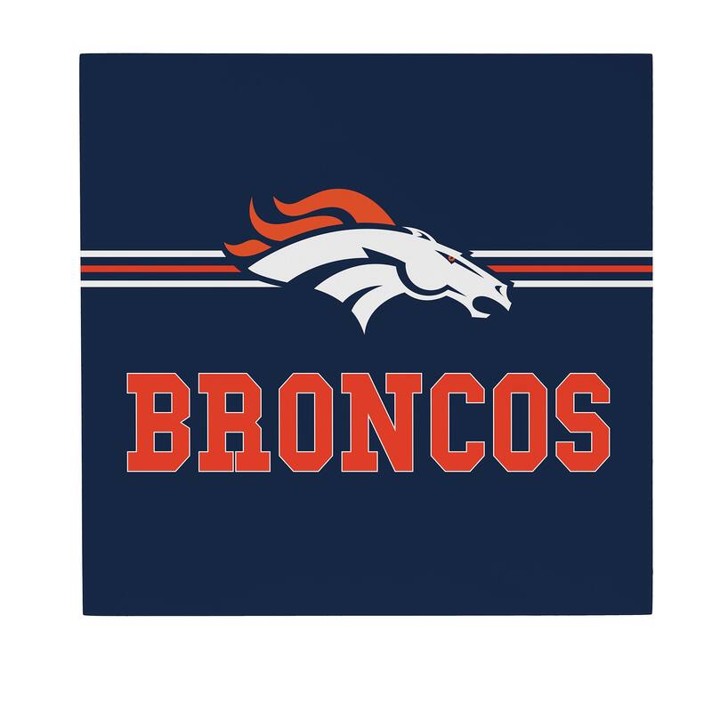 Denver Broncos Wooden Door Decor Wall Sign - Multi-Color