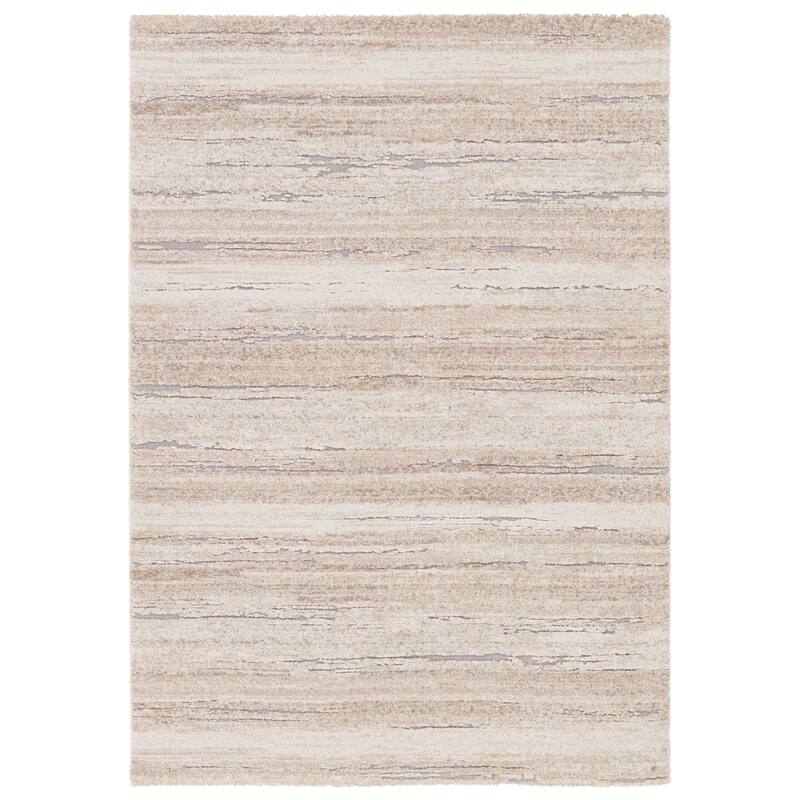 Caramon Abstract Area Rug - 5' x 7' 6" - Tan/Cream - Rectangle
