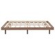 preview thumbnail 18 of 22, Modern Full Floating Platform Bed Frame with Slat Support, Pine Wood Platform Bed for Bedroom, No Box Spring Needed