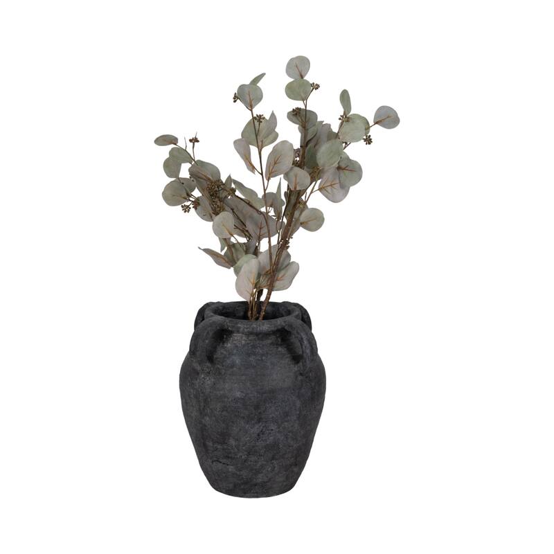 Sagebrook Home Multi Handle Jug, Black/White