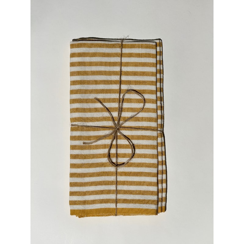 Caravan Ticking Stripe Napkins - Set of 4