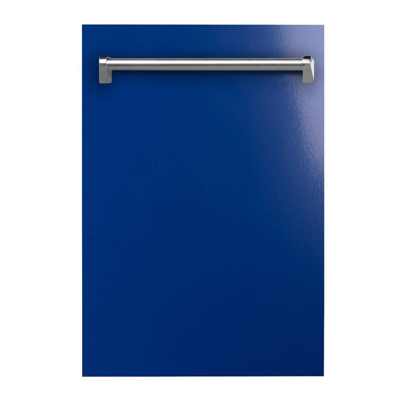 18" Compact Top Control Dishwasher with Stainless Steel Tub, 40dBa - Traditional Handle - Blue Gloss