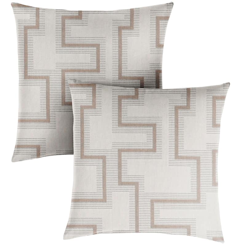 Sunbrella Resonate Dune Indoor/Outdoor Square (Set of 2)