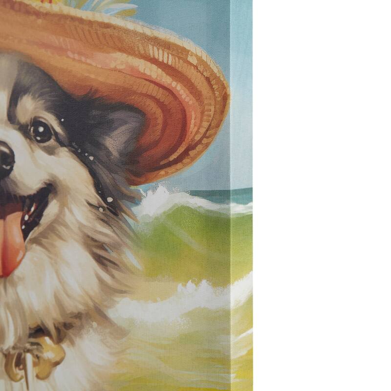 Madison Park Beach Dogs Canvas Wall Art