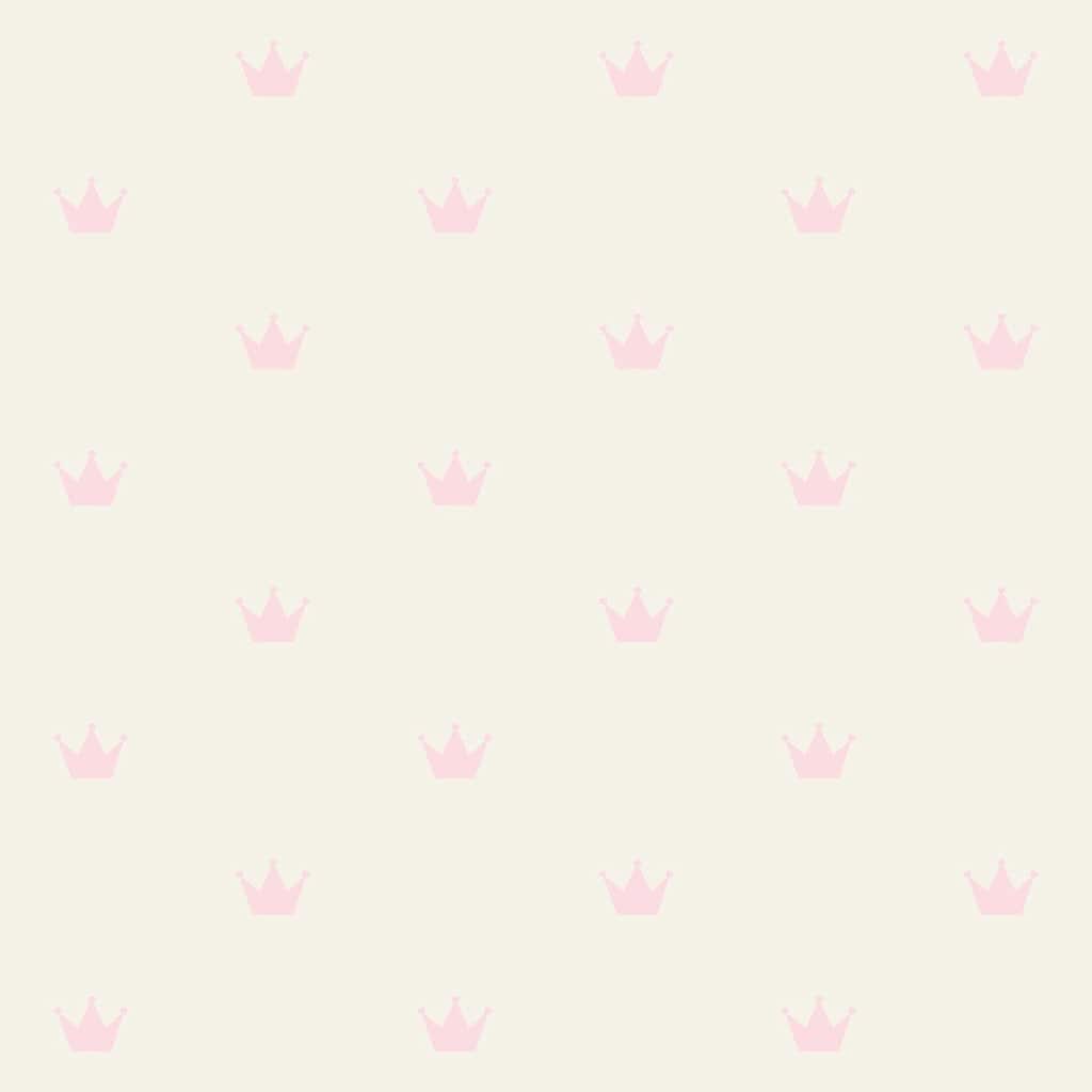 Chesapeake Bea Light Pink Crowns Wallpaper - 20.9 x 396 x 0.025