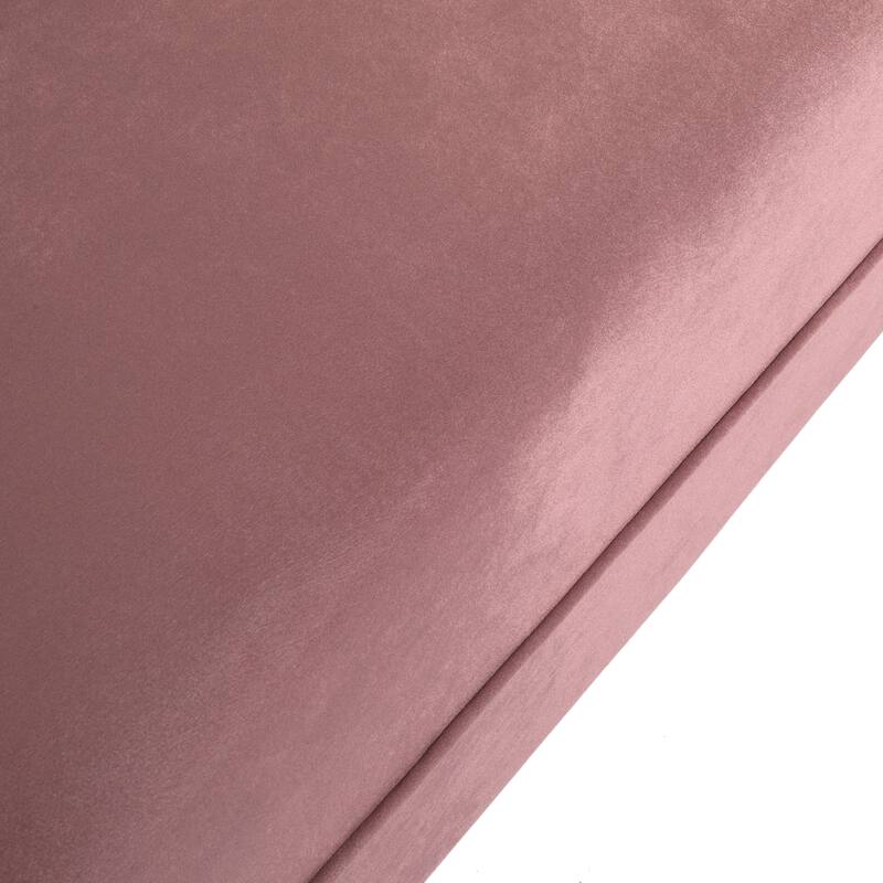 Blush 83.25" Velvet Channel Tufted 3-seater Sofa with Birch Wood Legs for Living Room
