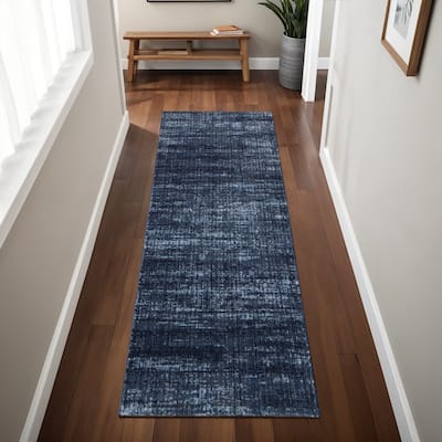 HomeRoots Solid Color Casual Runner Area Rug - 87.00 in. x 30.00 in. x 0.47 in.