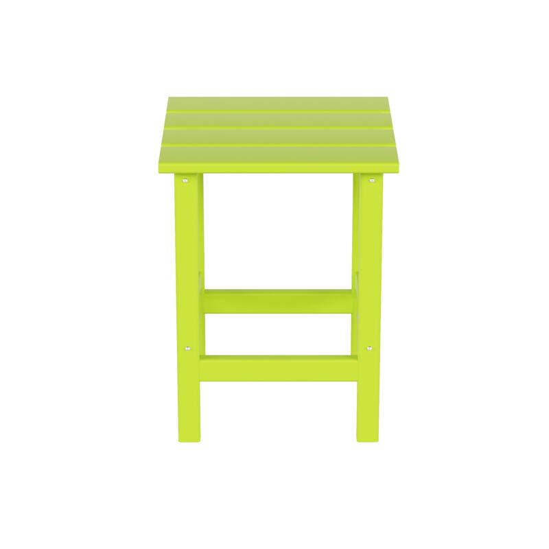 Laguna HDPE Eco-Friendly Outdoor Square Patio Side Table