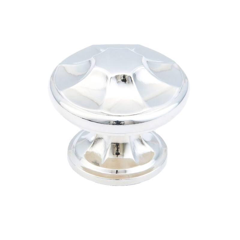 Schaub and Company Empire 1-3/8" Decorative Round Mushroom Cabinet - Polished Nickel