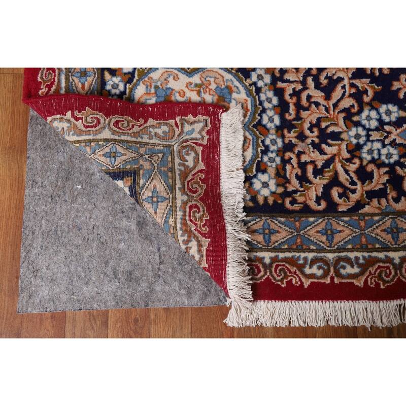 Hand Knotted Oriental 100% Wool Carpet Traditional Floral Red Kerman Area Rug - 15' 8'' X 11' 7''
