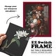 preview thumbnail 102 of 118, Orchid on Slate III -Framed Print w/glass-Cherry Red