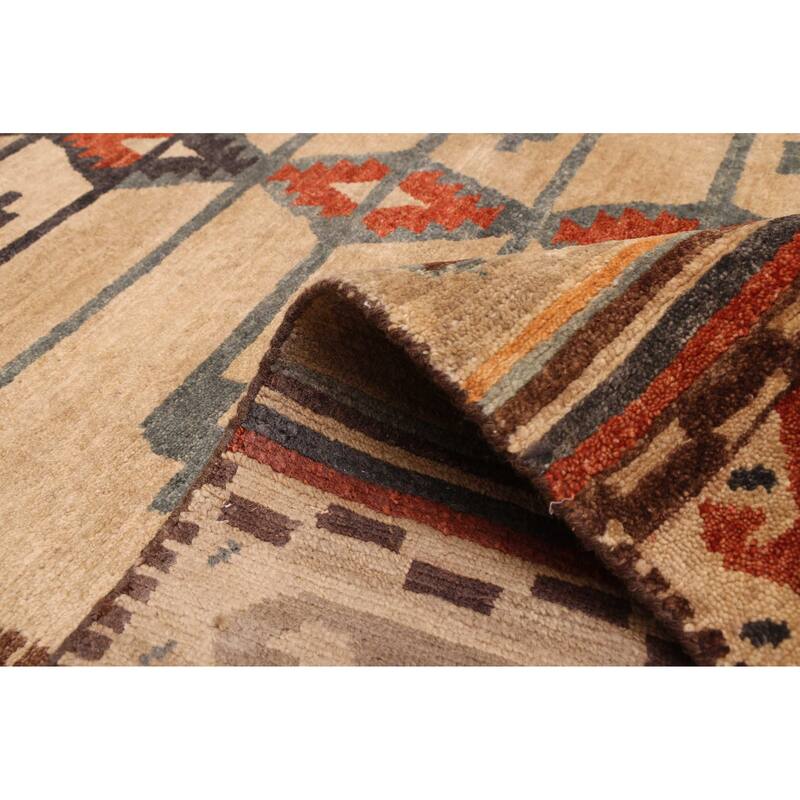 ECARPETGALLERY Hand-knotted Kathmandu Beige Wool Rug - 9'3 x 11'10