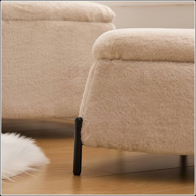 29.9"Wide 2 - Piece Upholstered Storage Ottoman Set