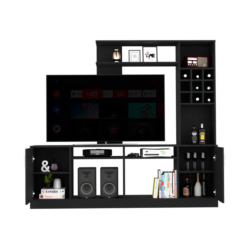 Entertainment Center for Living Room ,Apartment, Black