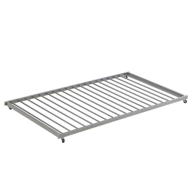 Twin Over Full Size Metal Bunk Bed with Trundle & Storage Staircase, Bedroom Heavy Duty Bed Frame with Full-Length Guardrail
