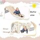 preview thumbnail 30 of 49, Freestanding Castle Climbing Playset with Slide, Tunnel, Ring Toss, and Basketball Hoop - Toy Storage Organizer for Kids