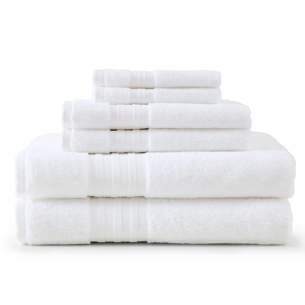Martha Stewart Skyland Manor Cotton 6 Piece Towel Set - 6 Piece - White