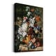 preview thumbnail 2 of 1, Bouquet of Flowers in an Urn Premium Gallery Wrapped Canvas - Ready to Hang