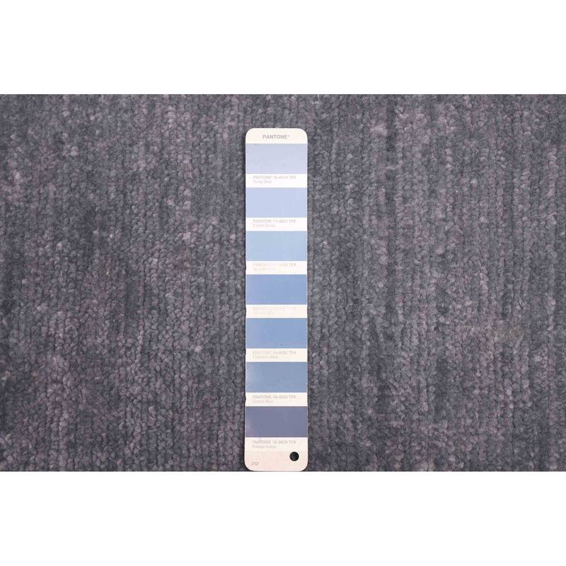 ECARPETGALLERY Hand-knotted Mystique Denim Blue Wool Rug - 5'6 x 7'8