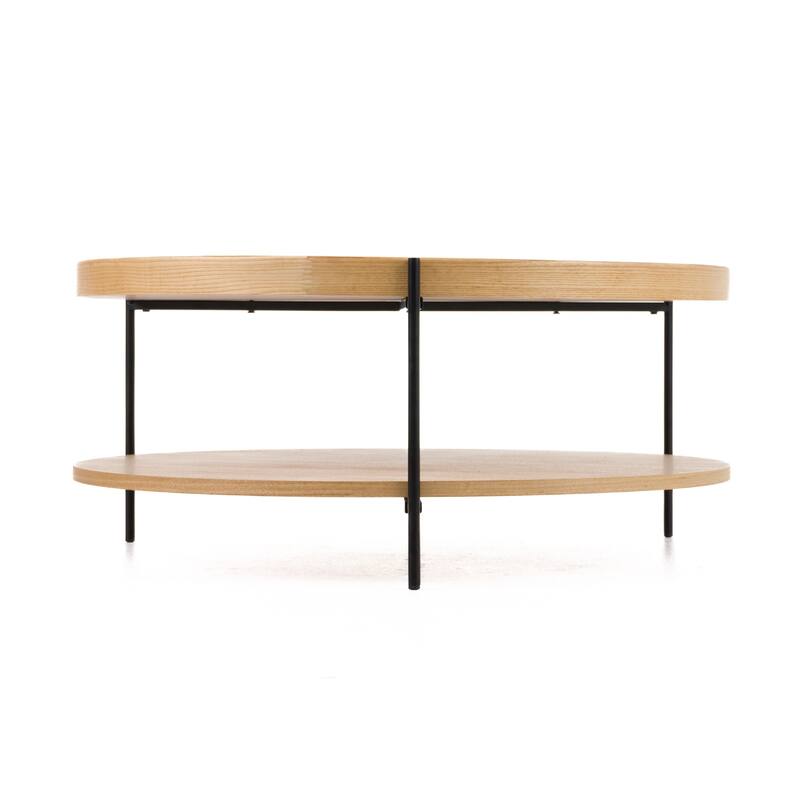 Modrest Savoy Modern Natural Ash Large Coffee Table