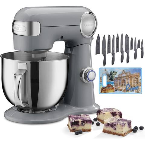 Cuisinart Precision Master 5.5 Quart Stand Mixer and Cutlery Bundle